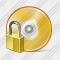 Compact Disk Locked Icon