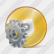 Compact Disk Settings Icon