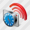 Contactless Chip Card Clock Icon