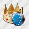 Crown Clock Icon