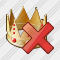Icône Crown Delete