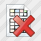 Document Table Delete Icon