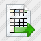Document Table Export Icon
