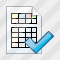 Document Table Ok Icon