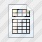 Document Table Icon