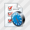 Icône Document Task Clock