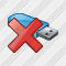 Icône Flash Drive Delete