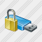 Flash Drive Locked Icon