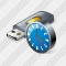 Icône Flash Drive 2 Clock
