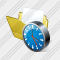 Icône Folder Document Clock