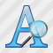 Font Search 2 Icon