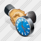 Handshake Clock Icon