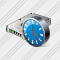 Hard Disk Clock Icon