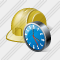 Icône Helmet Clock