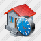 Home Clock Icon