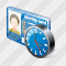 Index Card Clock Icon