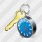 Keys Clock Icon