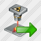 Laser Beam Export Icon