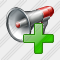 Megaphone Add Icon