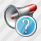 Megaphone Question Icon