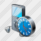 Icône MP3 Player Clock