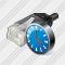 Network Connection Clock Icon