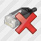 Network Connection Delete Icon