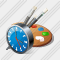 Palette Clock Icon