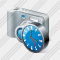 Photocamera Clock Icon