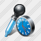 Pipette Clock Icon