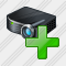 Icône Projector Black Add