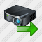 Projector Black Export Icon