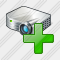 Projector White Add Icon