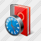 Question Book Clock Icon