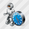 Icône Robot Clock