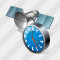 Satellite Clock Icon