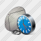 Satellite Plate Clock Icon