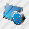 Screen Clock Icon