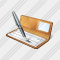 Signed Check Book Icon