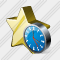 Star Clock Icon