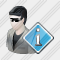 Icône User Sun Glasses Info