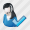 User Support Ok Icon