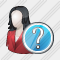 User Woman Question Icon