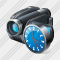 Video Camera Clock Icon