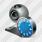 Icône Web Camera Clock