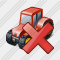 Wheeled Tractor Delete Icon