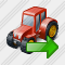 Wheeled Tractor Export Icon