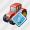 Иконка Колёсный трактор Информация