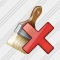 Wide Brush Delete Icon