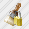 Wide Brush Locked Icon